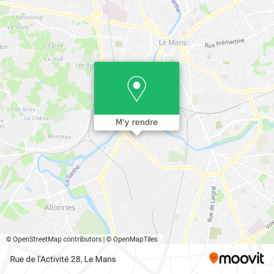 Rue de l'Activité 28 plan