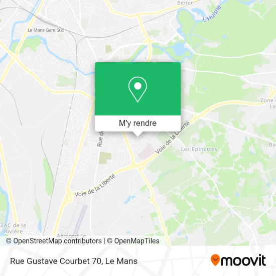 Rue Gustave Courbet 70 plan