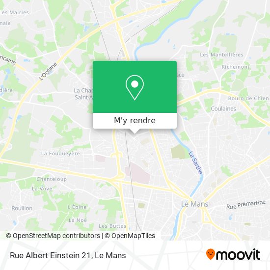 Rue Albert Einstein 21 plan
