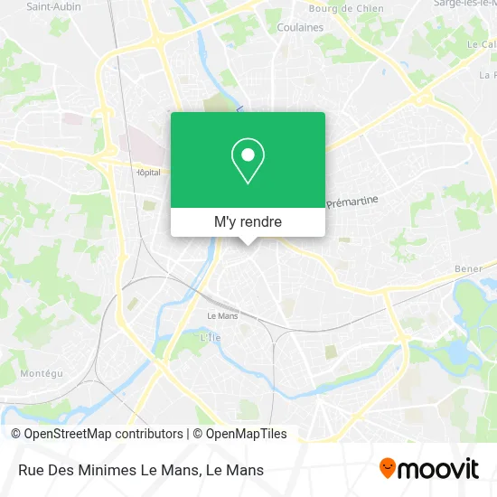 Rue Des Minimes Le Mans plan