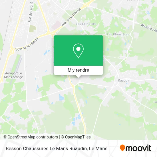 Besson Chaussures Le Mans Ruaudin plan