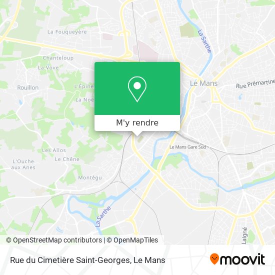 Rue du Cimetière Saint-Georges plan