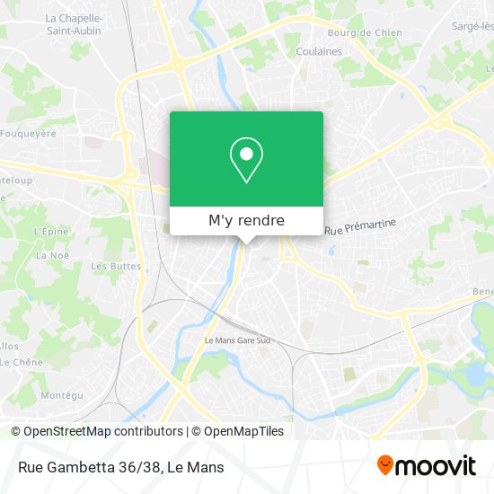 Rue Gambetta 36/38 plan