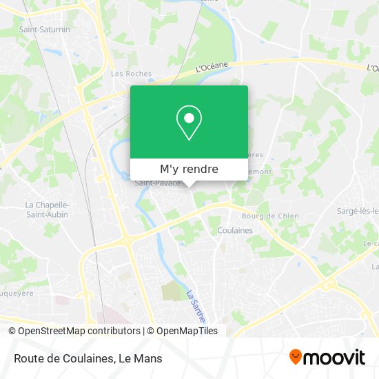 Route de Coulaines plan