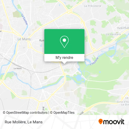 Rue Molière plan