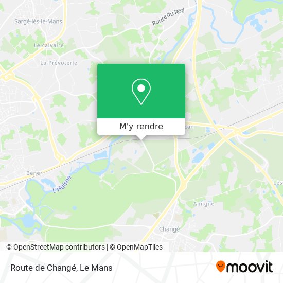 Route de Changé plan