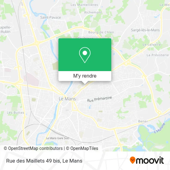 Rue des Maillets 49 bis plan