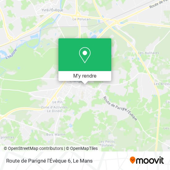Route de Parigné l'Évêque 6 plan