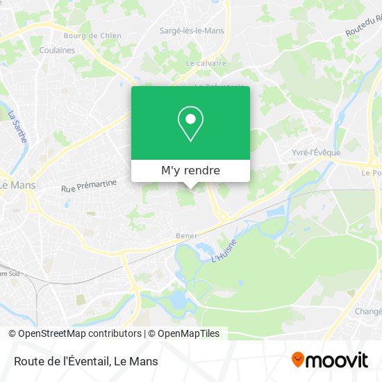 Route de l'Éventail plan