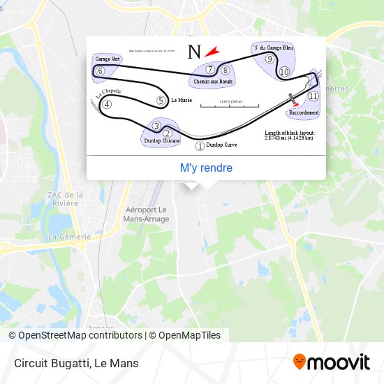 Circuit Bugatti plan
