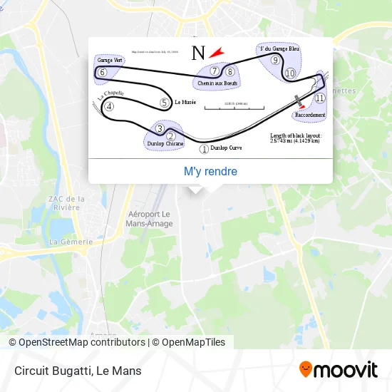 Circuit Bugatti plan