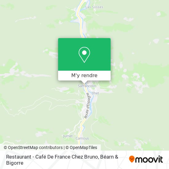 Restaurant - Café De France Chez Bruno plan