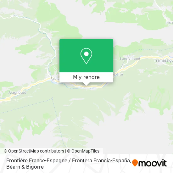 Frontière France-Espagne / Frontera Francia-España plan