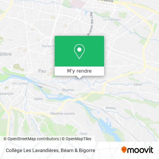Collège Les Lavandières plan