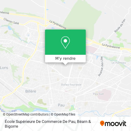 École Supérieure De Commerce De Pau plan