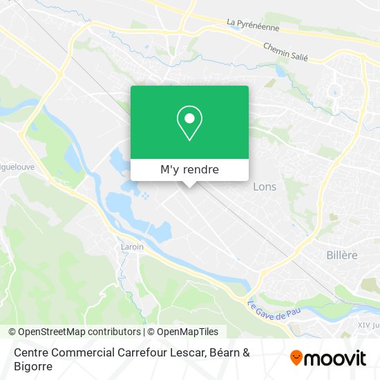 Centre Commercial Carrefour Lescar plan