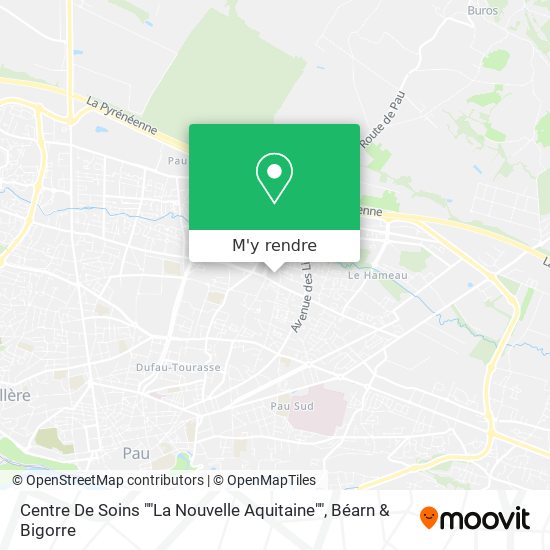 Centre De Soins ""La Nouvelle Aquitaine"" plan
