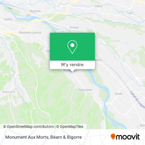 Monument Aux Morts plan