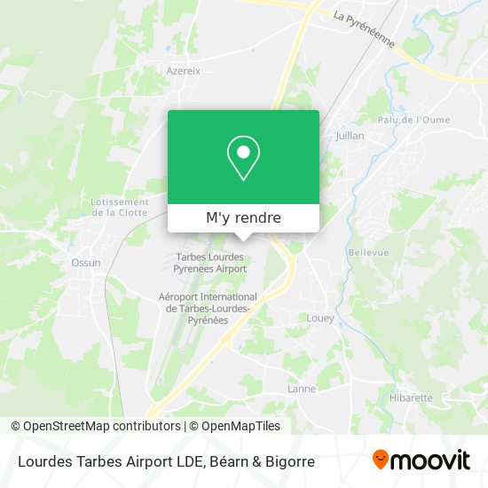 Lourdes Tarbes Airport LDE plan