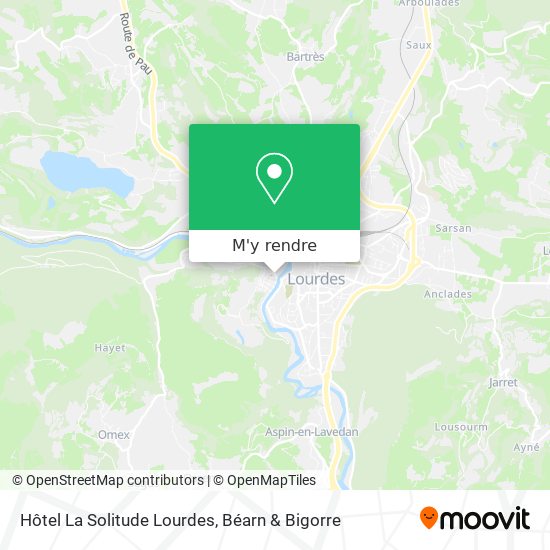 Hôtel La Solitude Lourdes plan