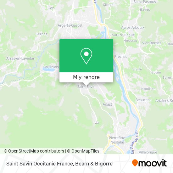 Saint Savin Occitanie France plan