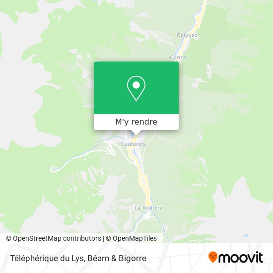 Téléphérique du Lys plan
