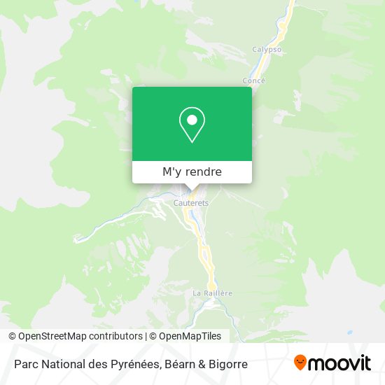 Parc National des Pyrénées plan
