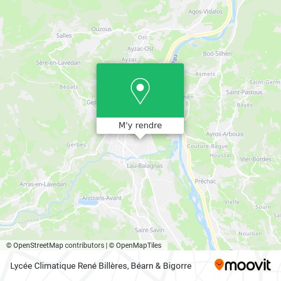 Lycée Climatique René Billères plan