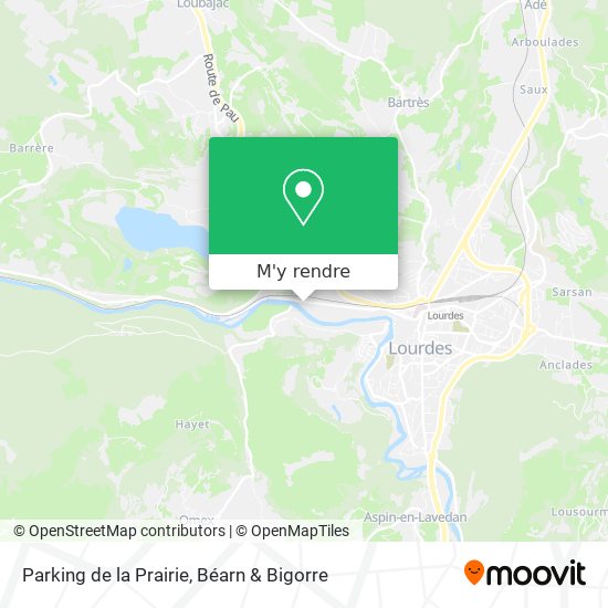 Parking de la Prairie plan