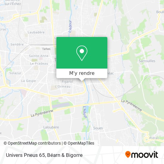 Univers Pneus 65 plan