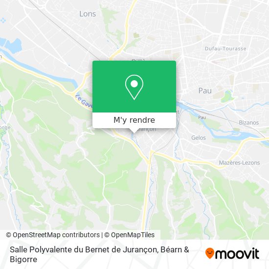 Salle Polyvalente du Bernet de Jurançon plan