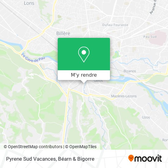 Pyrene Sud Vacances plan