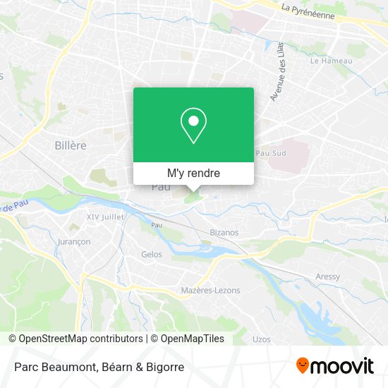 Parc Beaumont plan