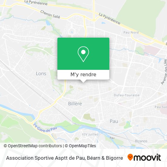 Association Sportive Asptt de Pau plan