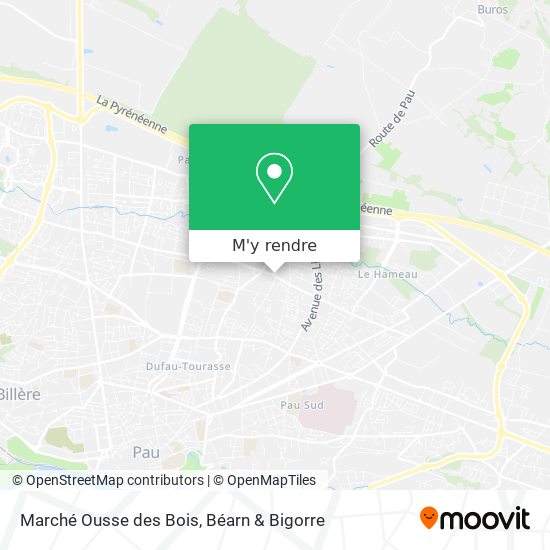 Marché Ousse des Bois plan