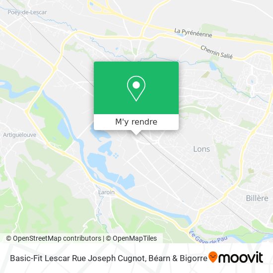 Basic-Fit Lescar Rue Joseph Cugnot plan