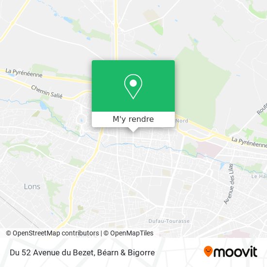 Du 52 Avenue du Bezet plan