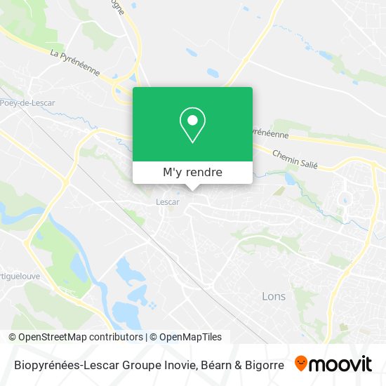 Biopyrénées-Lescar Groupe Inovie plan