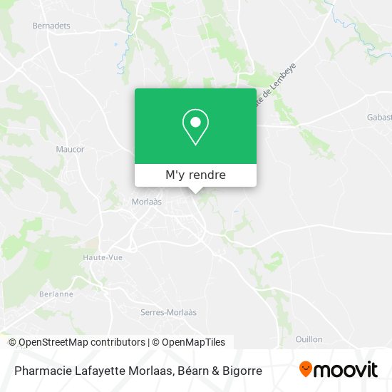 Pharmacie Lafayette Morlaas plan