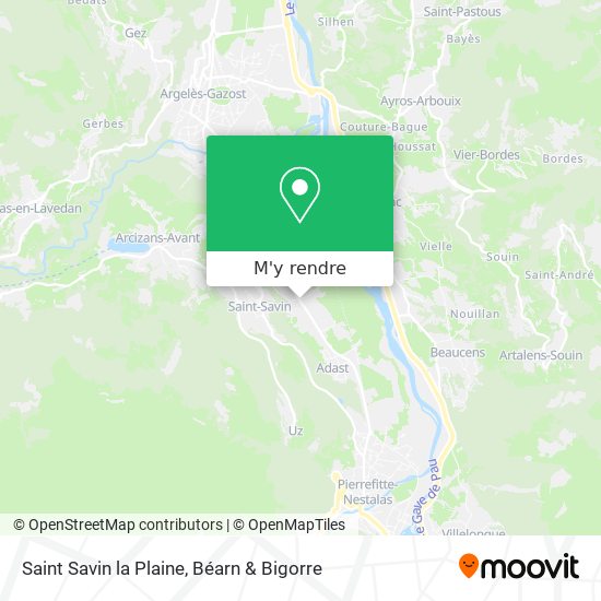 Saint Savin la Plaine plan