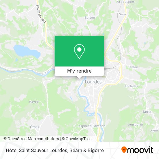 Hôtel Saint Sauveur Lourdes plan