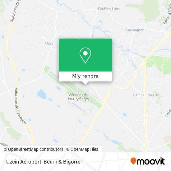 Uzein Aéroport plan