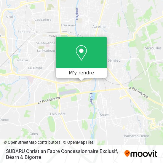 SUBARU Christian Fabre Concessionnaire Exclusif plan