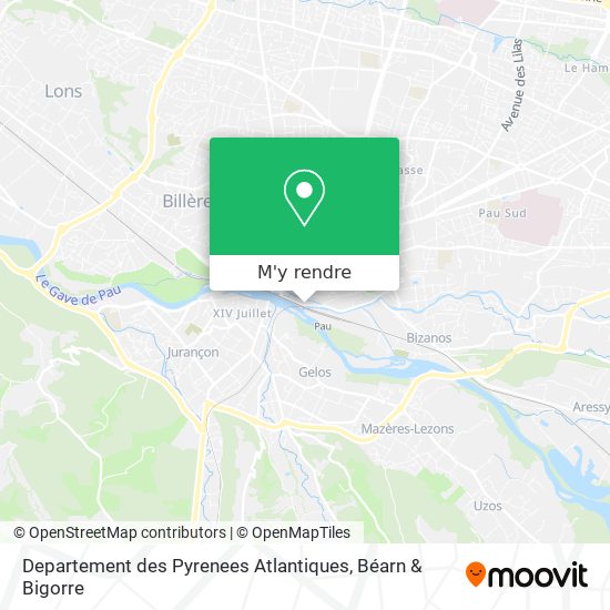 Departement des Pyrenees Atlantiques plan