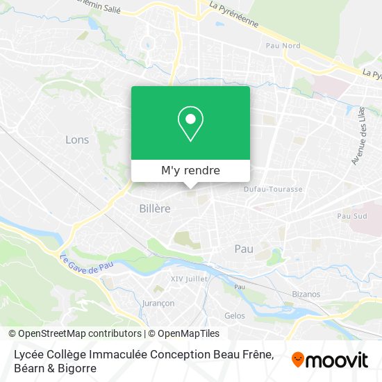 Lycée Collège Immaculée Conception Beau Frêne plan