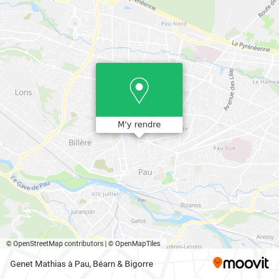 Genet Mathias à Pau plan