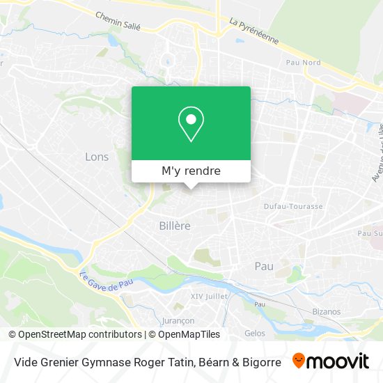 Vide Grenier Gymnase Roger Tatin plan