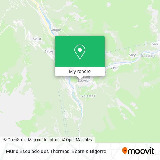 Mur d'Escalade des Thermes plan