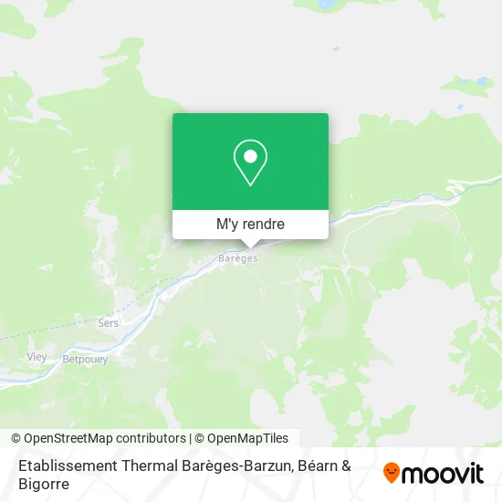 Etablissement Thermal Barèges-Barzun plan