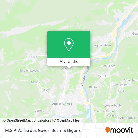 M.S.P. Vallée des Gaves plan
